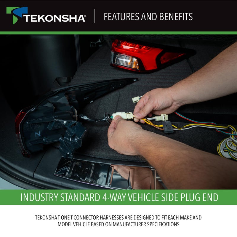 Tekonsha 118784 Tow Harness T-Connector Black - Image 5